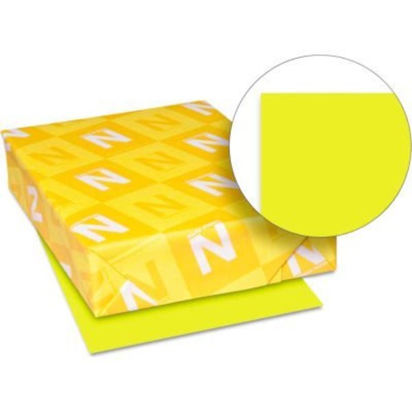 Wausau Papers Neenah Paper Astrobrights Colored Card Stock 22791, 8-1/2" x 11", Sunburst Yellow„¢, 250/Pack 22791